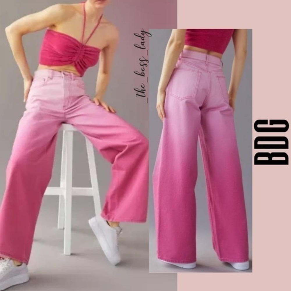 BDG Urban Outfitters ombre jeans 25 skater baggy pants wide leg